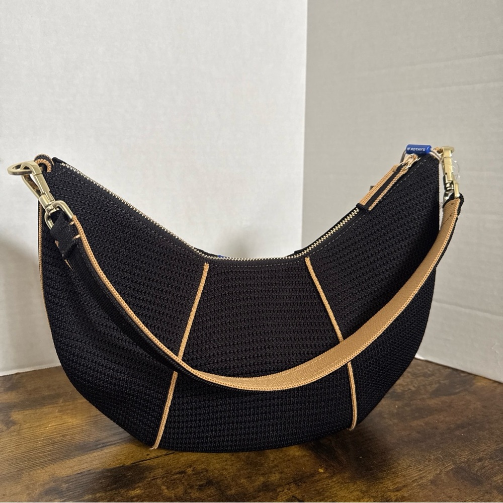 ROTHYS Rothy’s  The Crescent Bag Black NEW with Tags No Box